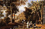 William Havell Garden Scene On The Broganza Shore, Rio De Janeiro painting